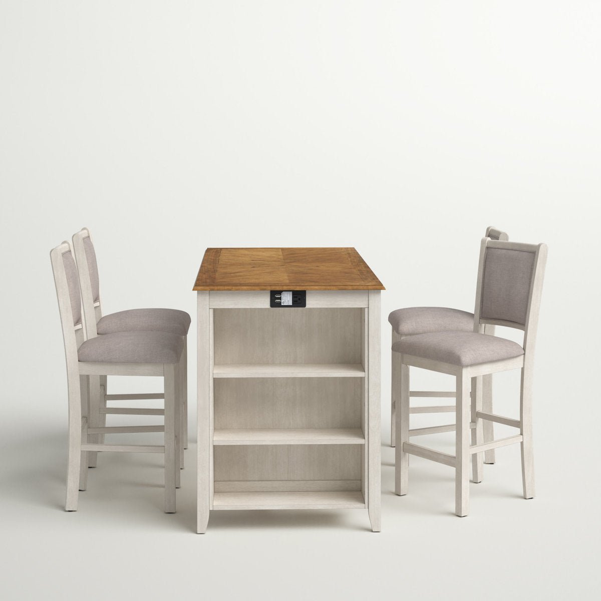 Arnott 5 - Piece Solid Wood Dining Set - From Where - 