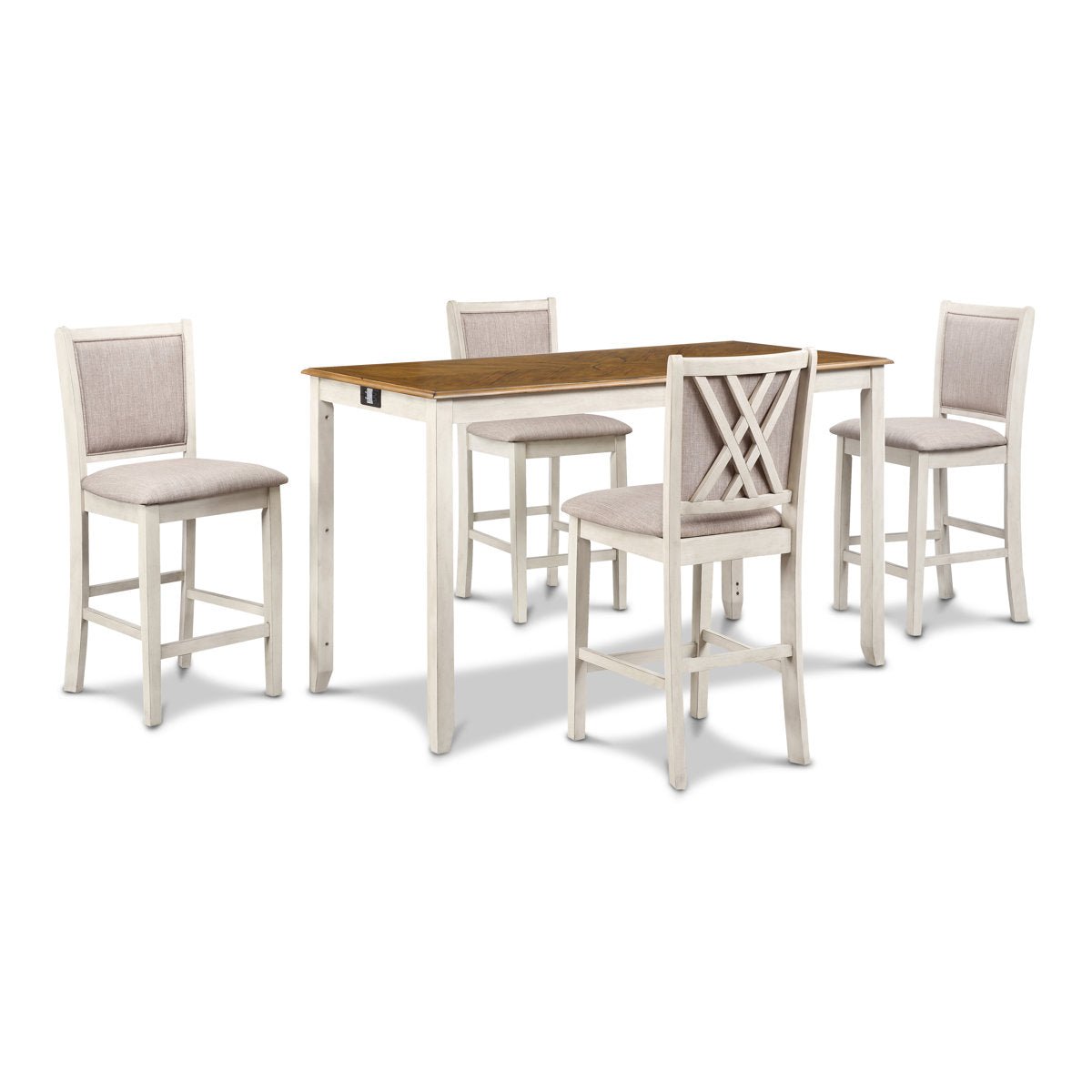 Arnott 5 - Piece Solid Wood Dining Set - From Where - 