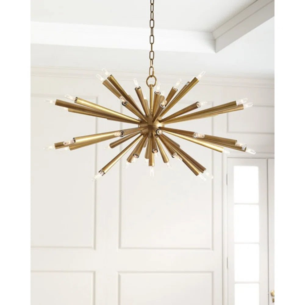 Art Deco Starburst Chandelier - From Where - 