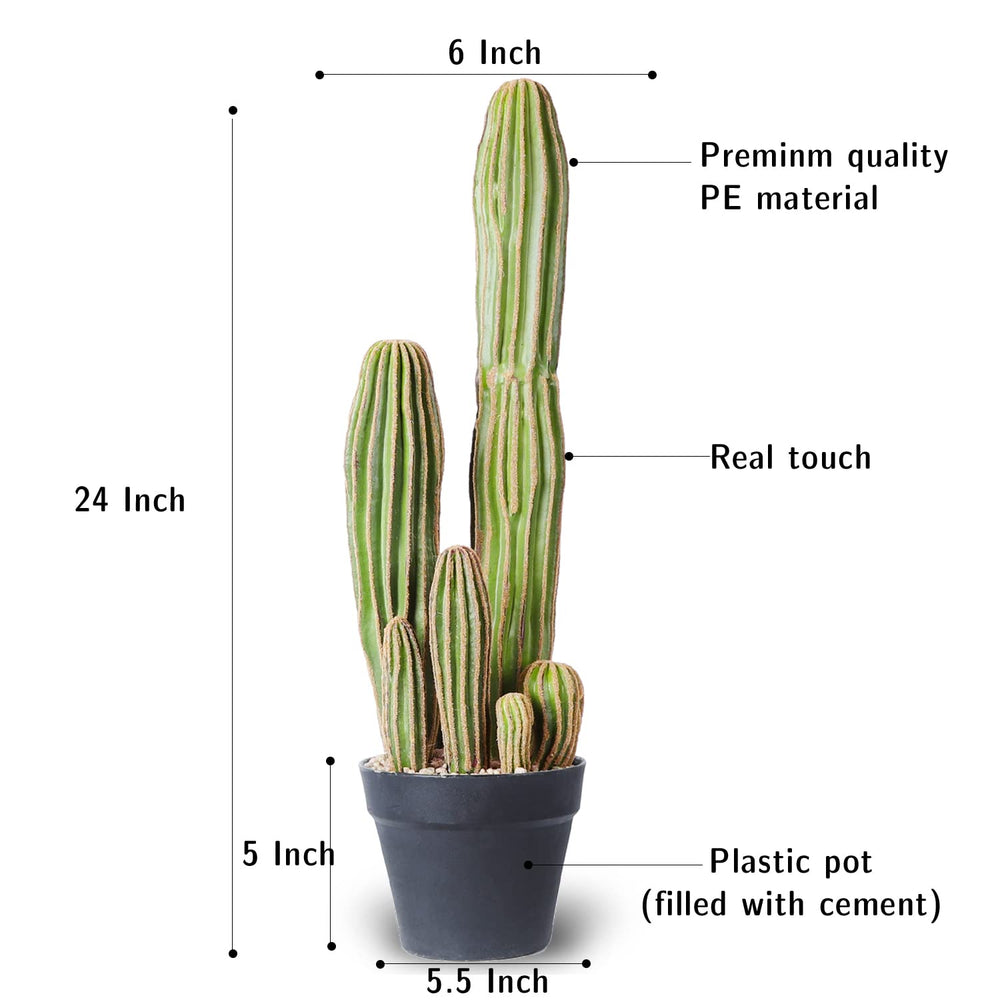 Artificial 24" Cactus - From Where - 