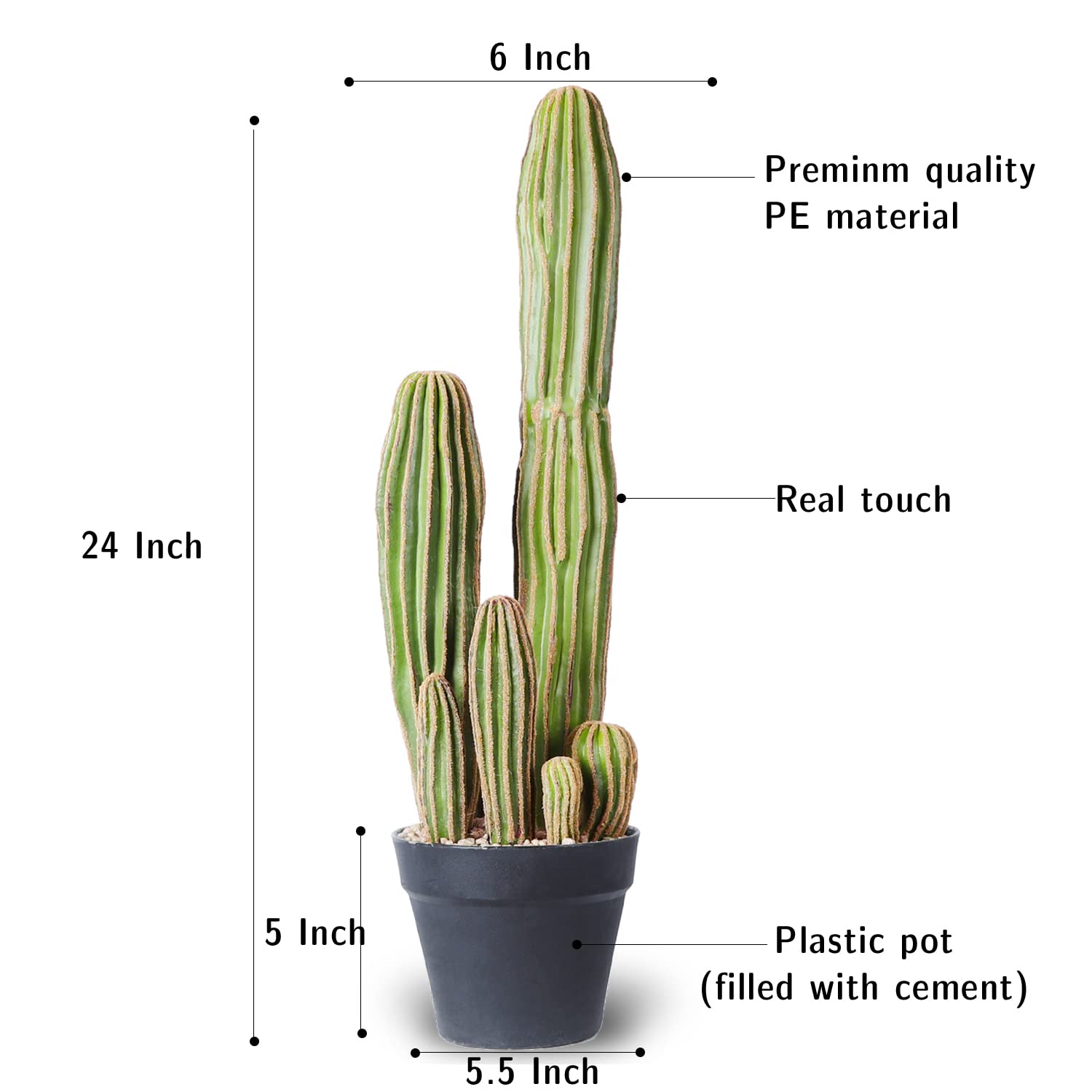 Artificial 24&quot; Cactus - From Where - 