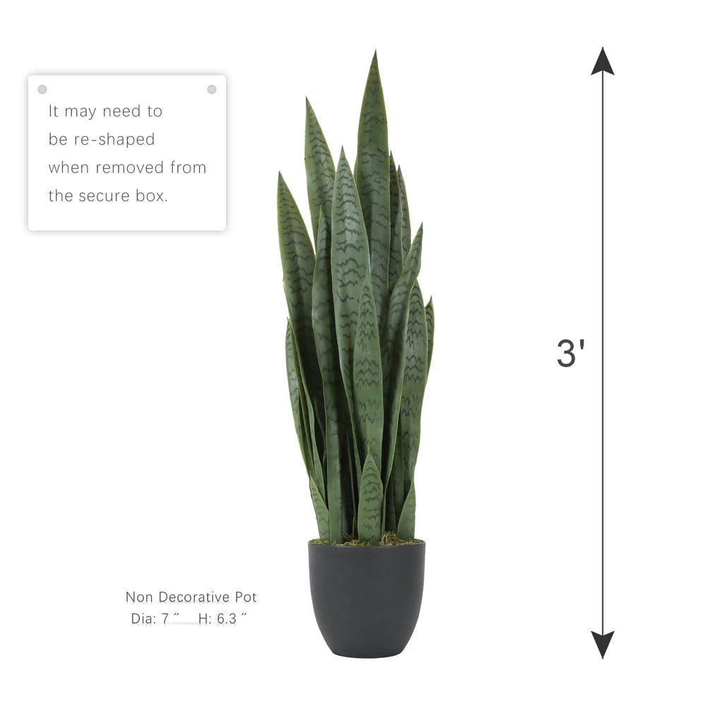 outdoor snake plants 3 ft. Artificial Snake Plant