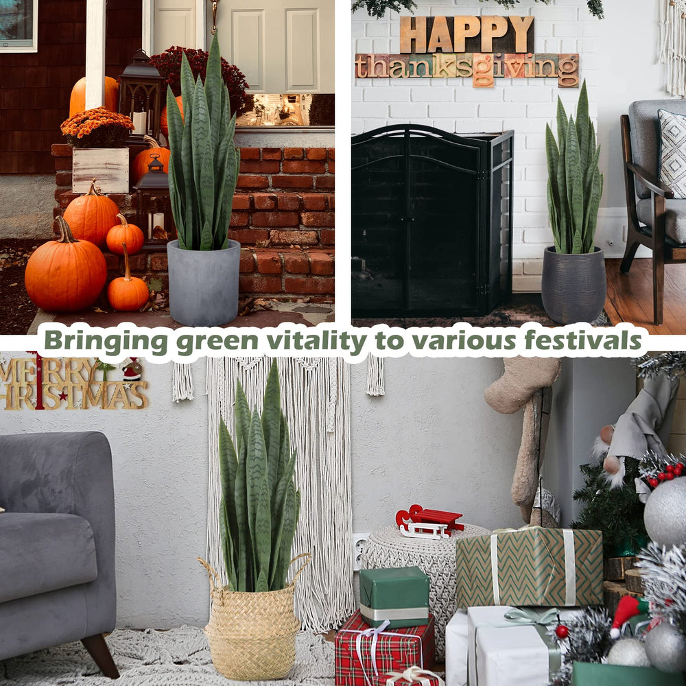 Artificial Indoor/Outdoor Snake Plant - From Where - 