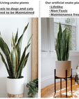 Artificial Indoor/Outdoor Snake Plant - From Where - 
