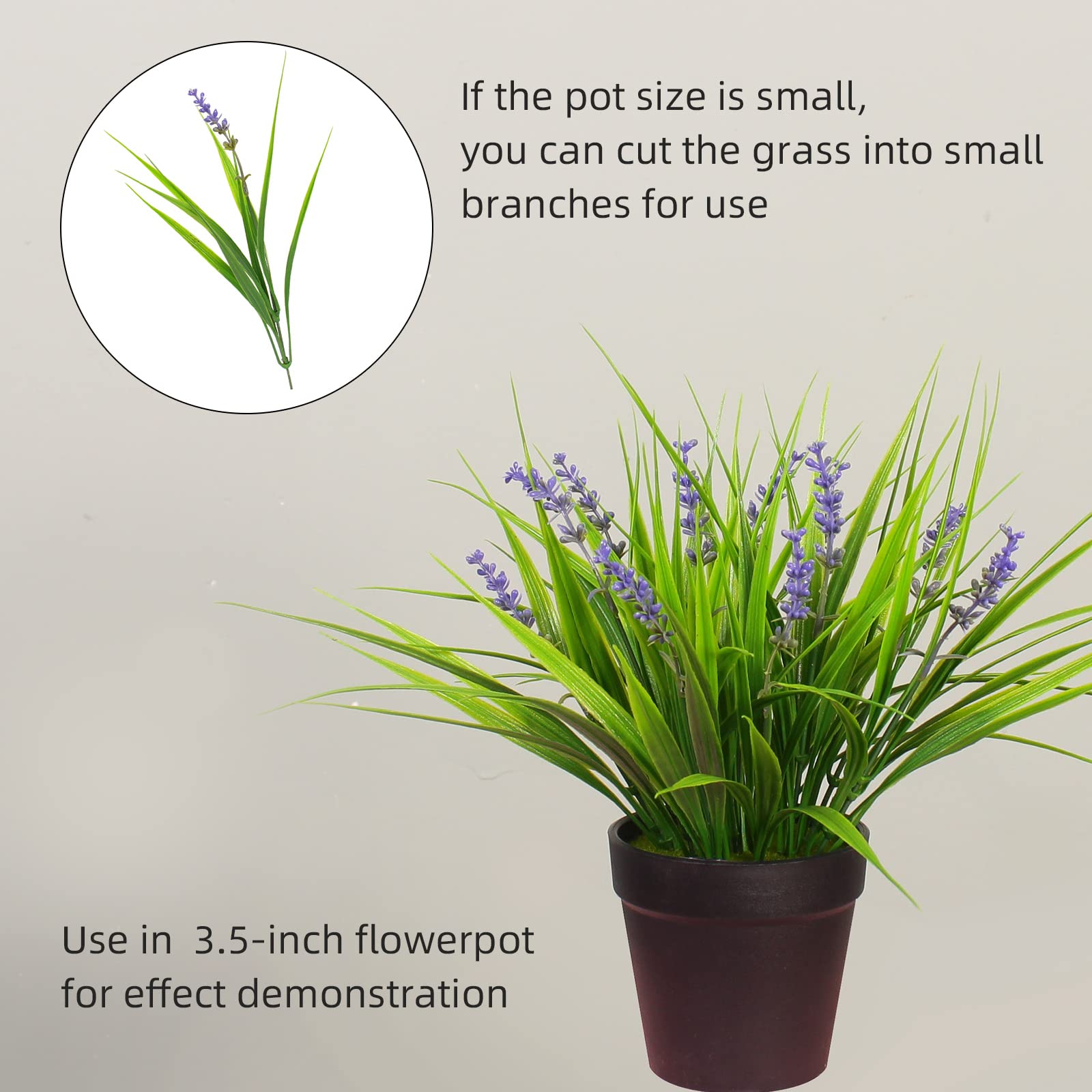Artificial Monkey Grass with Flowers - From Where - 