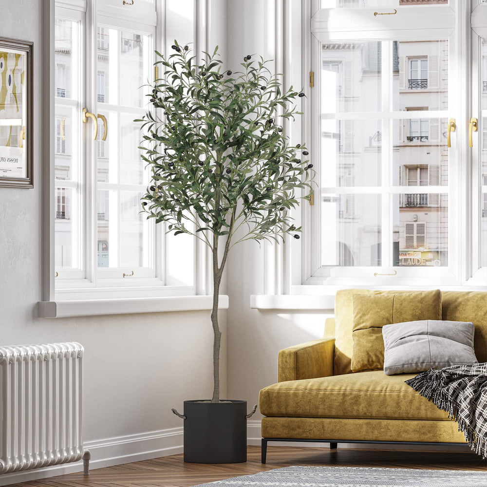 Artificial Olive Potted Tree 6ft Tall - From Where - 