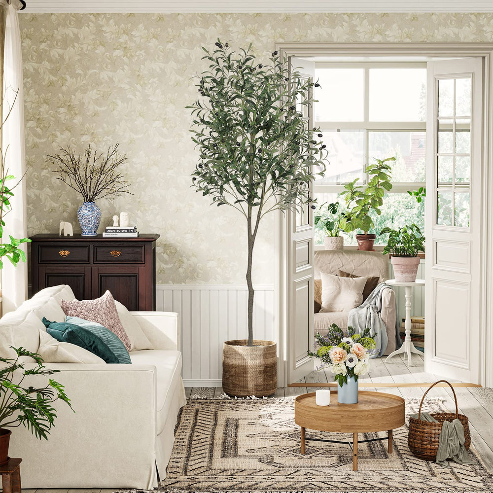 Artificial Olive Potted Tree 6ft Tall - From Where - 