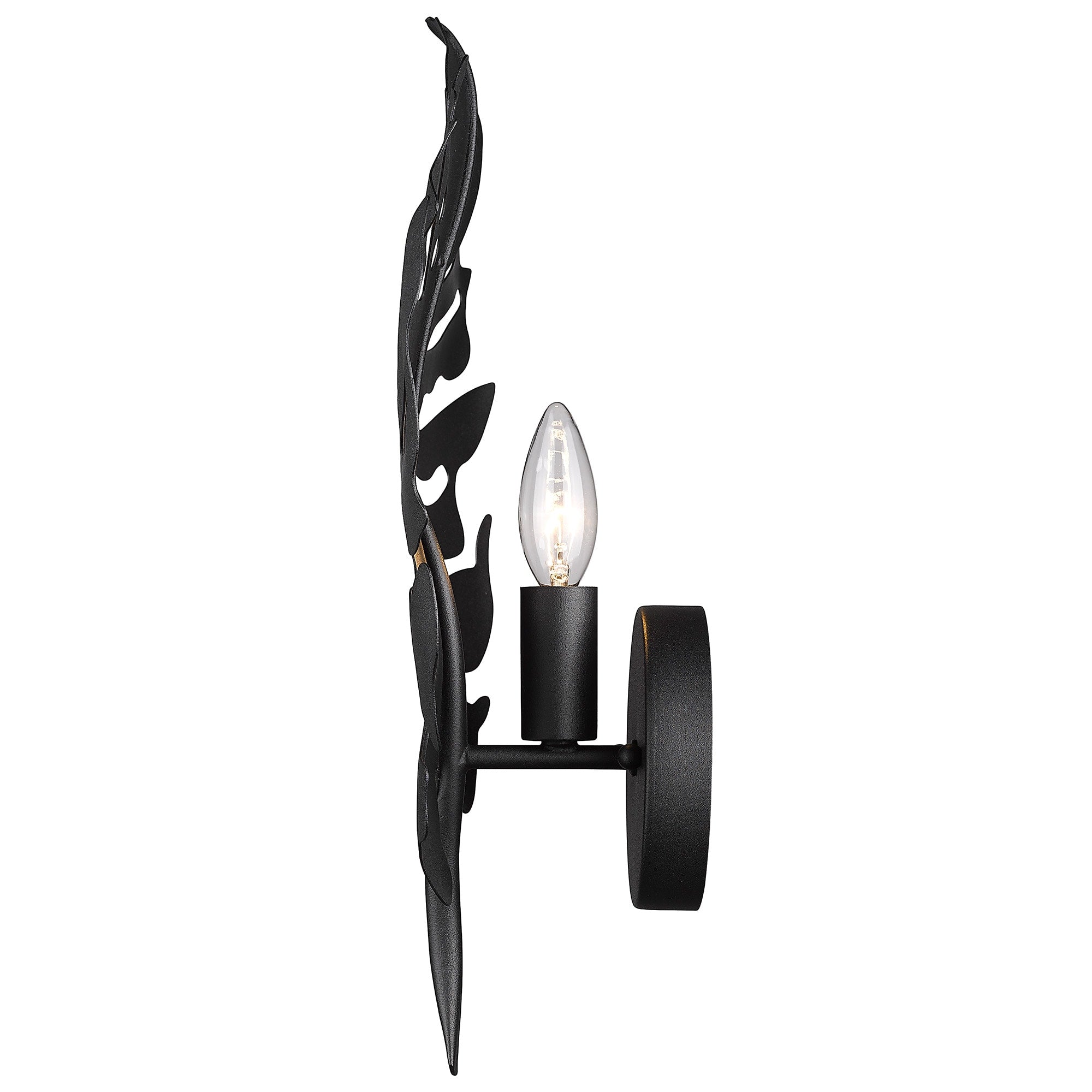 Aruba Natural Black Wall Sconce - From Where - 