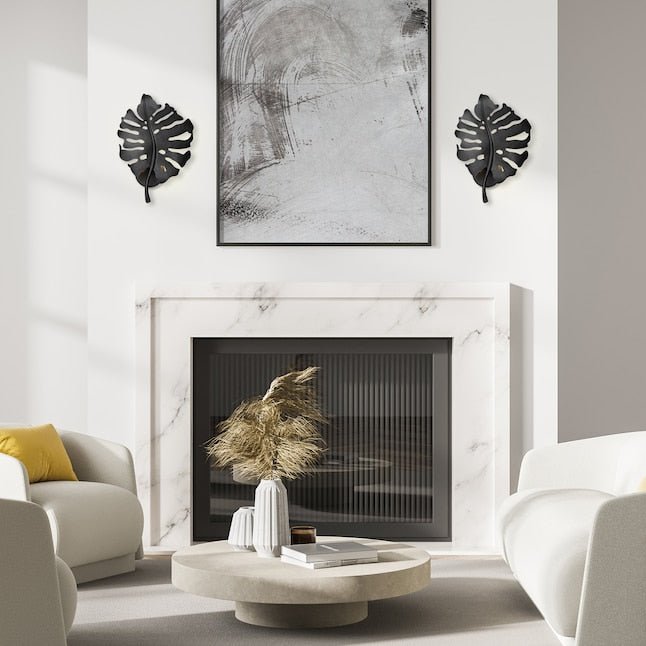 Aruba Natural Black Wall Sconce - From Where - 