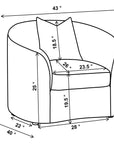 Ashleen Upholstered Barrel Chair - From Where - 
