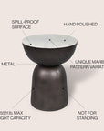 Atarah Handmade Hourglass End Table - From Where - 