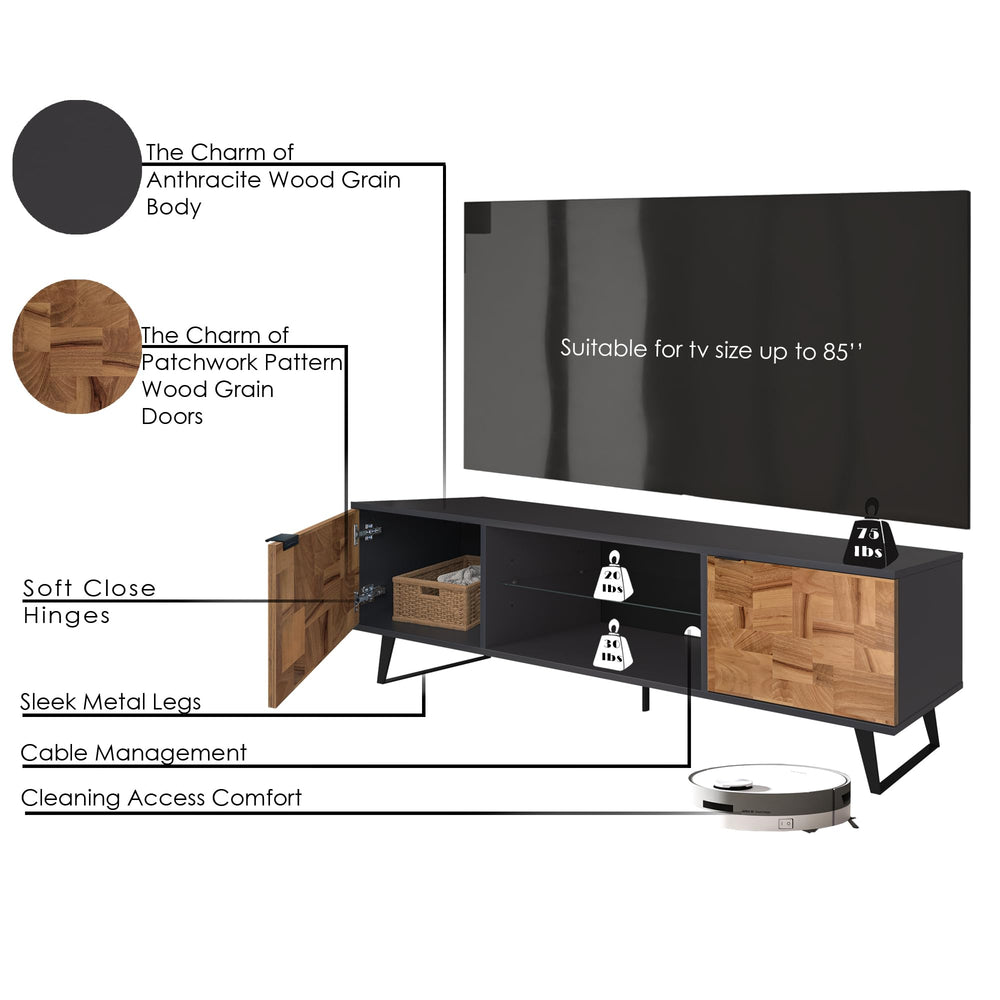 Atelier Mobili Grey TV Stand - From Where - 