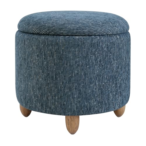 Atlantic Round Storage Ottoman - From Where Finds - 
