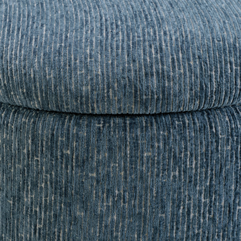 Atlantic Round Storage Ottoman - From Where Finds - 