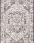 Atrium Medallion Spill Proof Washable Rug - From Where Finds -