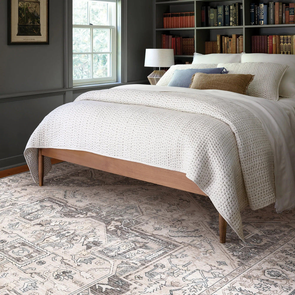 Atrium Medallion Spill Proof Washable Rug - From Where Finds -