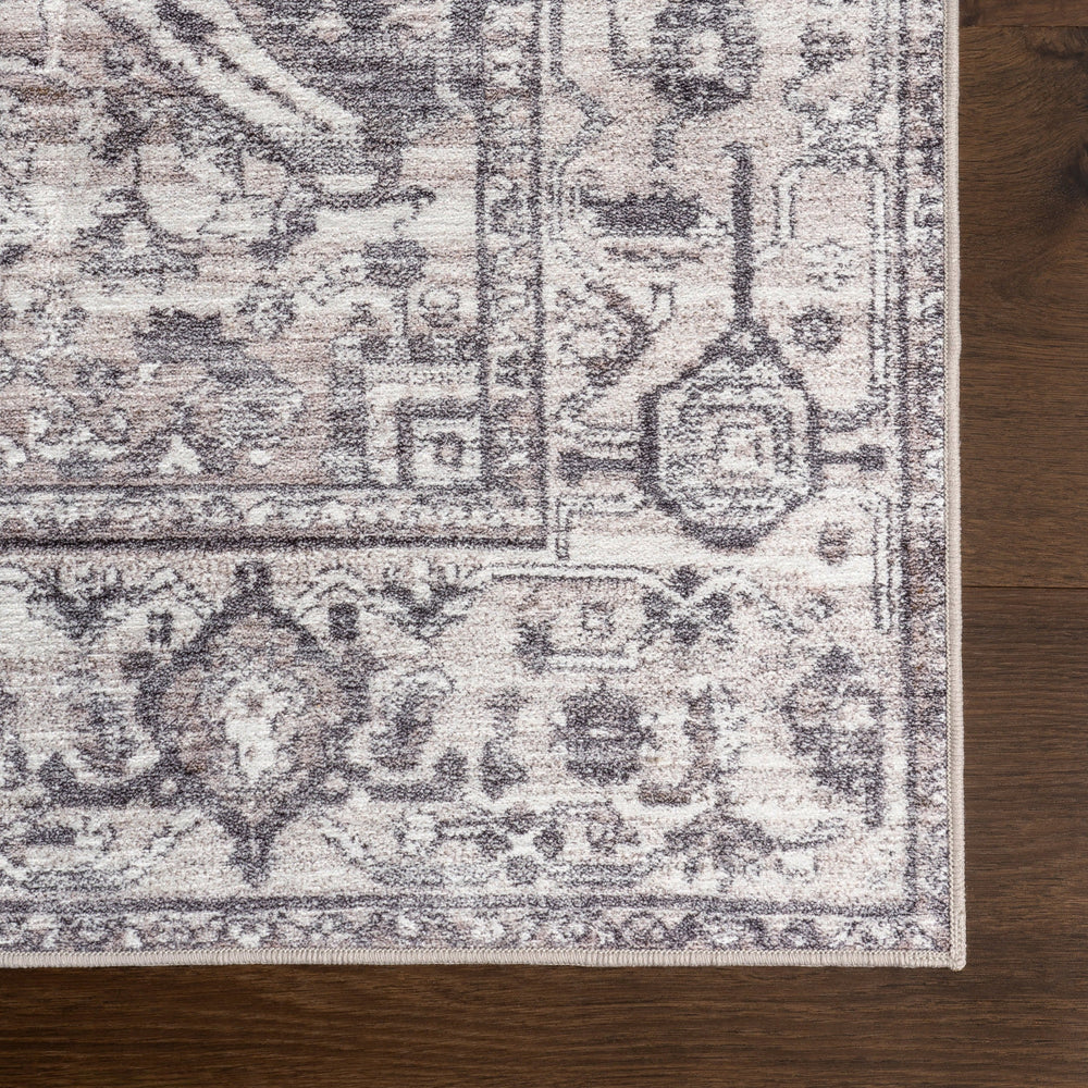 Atrium Medallion Spill Proof Washable Rug - From Where Finds -