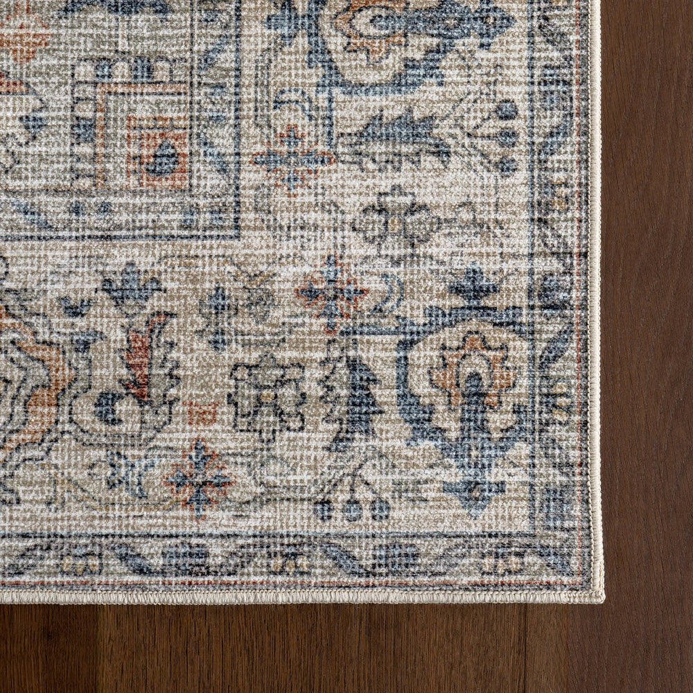 Atrium Medallion Spill Proof Washable Rug - From Where Finds -