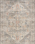 Atrium Medallion Spill Proof Washable Rug - From Where Finds -