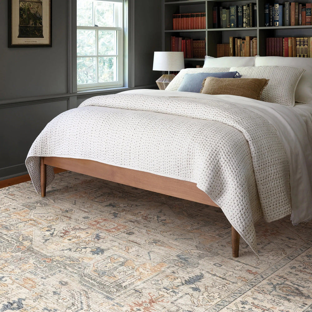 Atrium Medallion Spill Proof Washable Rug - From Where Finds -