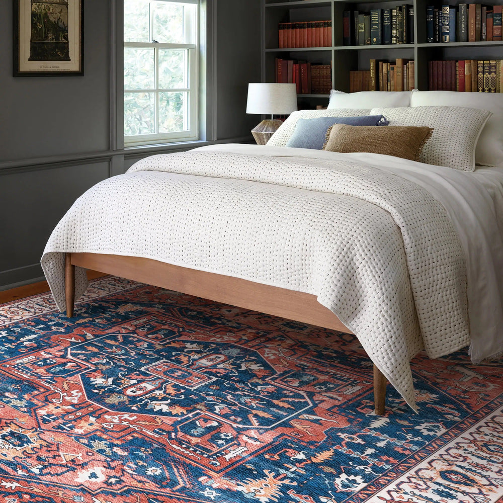 Atrium Medallion Spill Proof Washable Rug - From Where Finds -