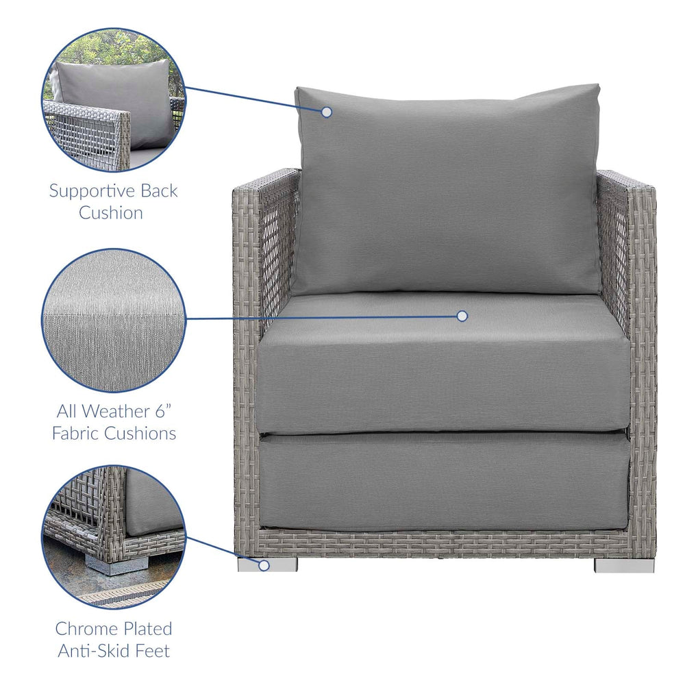 Aura Rattan Outdoor Patio Armchair - From Where Finds - 