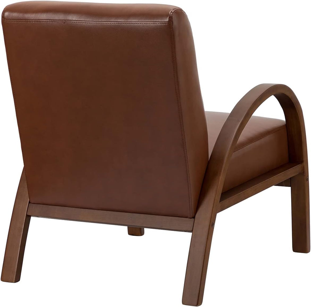 Aurora Vegan Leather Armchair Brown - From Where - 