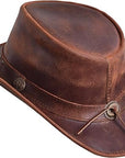 Australian X-Large Cowboy Leather Hat - From Where Finds -