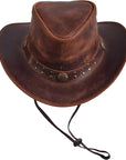 Australian X-Large Cowboy Leather Hat - From Where Finds -