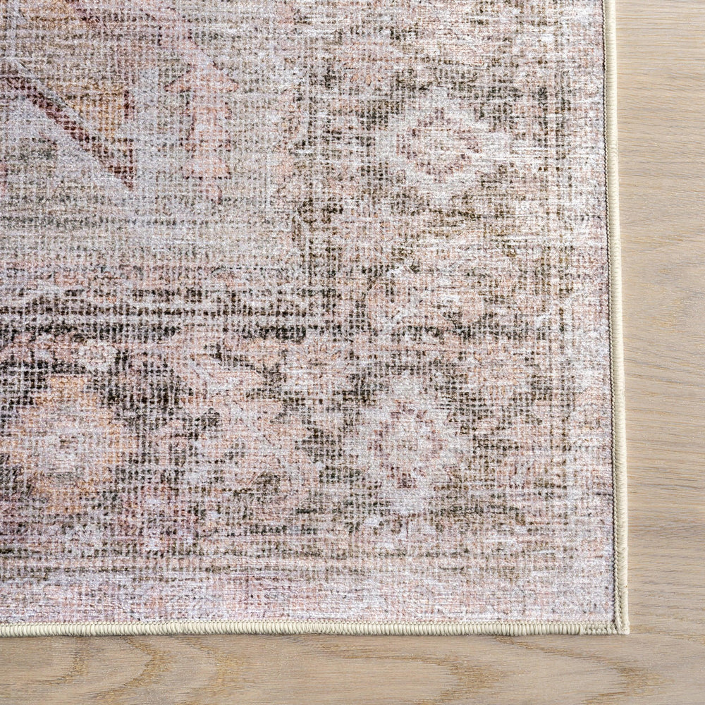 Ava Vintage Persian Spill Proof Washable Rug - From Where Finds - 