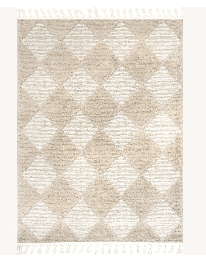 Aylin Diamond Tasseled Rug - From Where Finds - 