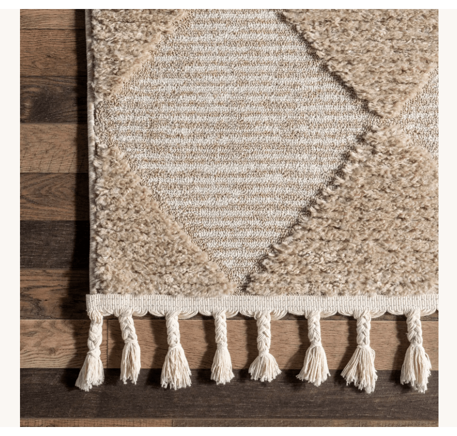 Aylin Diamond Tasseled Rug - From Where Finds - 