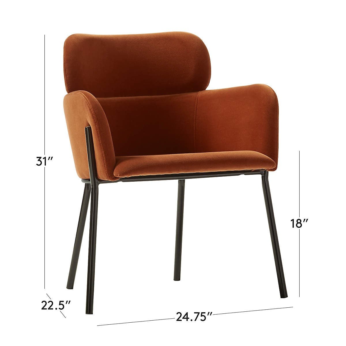 Azalea Brown Dining Chair - From Where - 