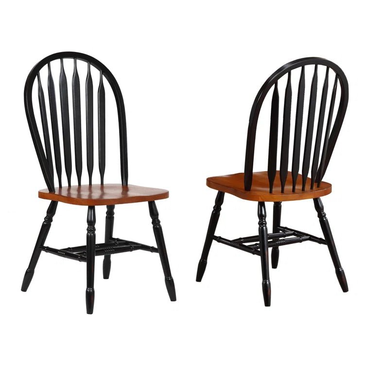 Azizi Solid Wood Side Chair - From Where - 