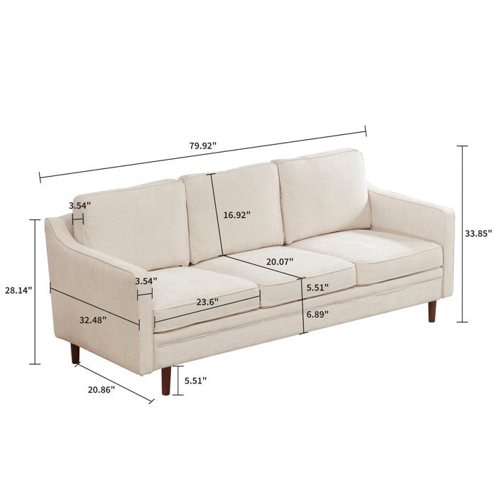 Azriah 80.31" Upholstered Sofa - From Where - 
