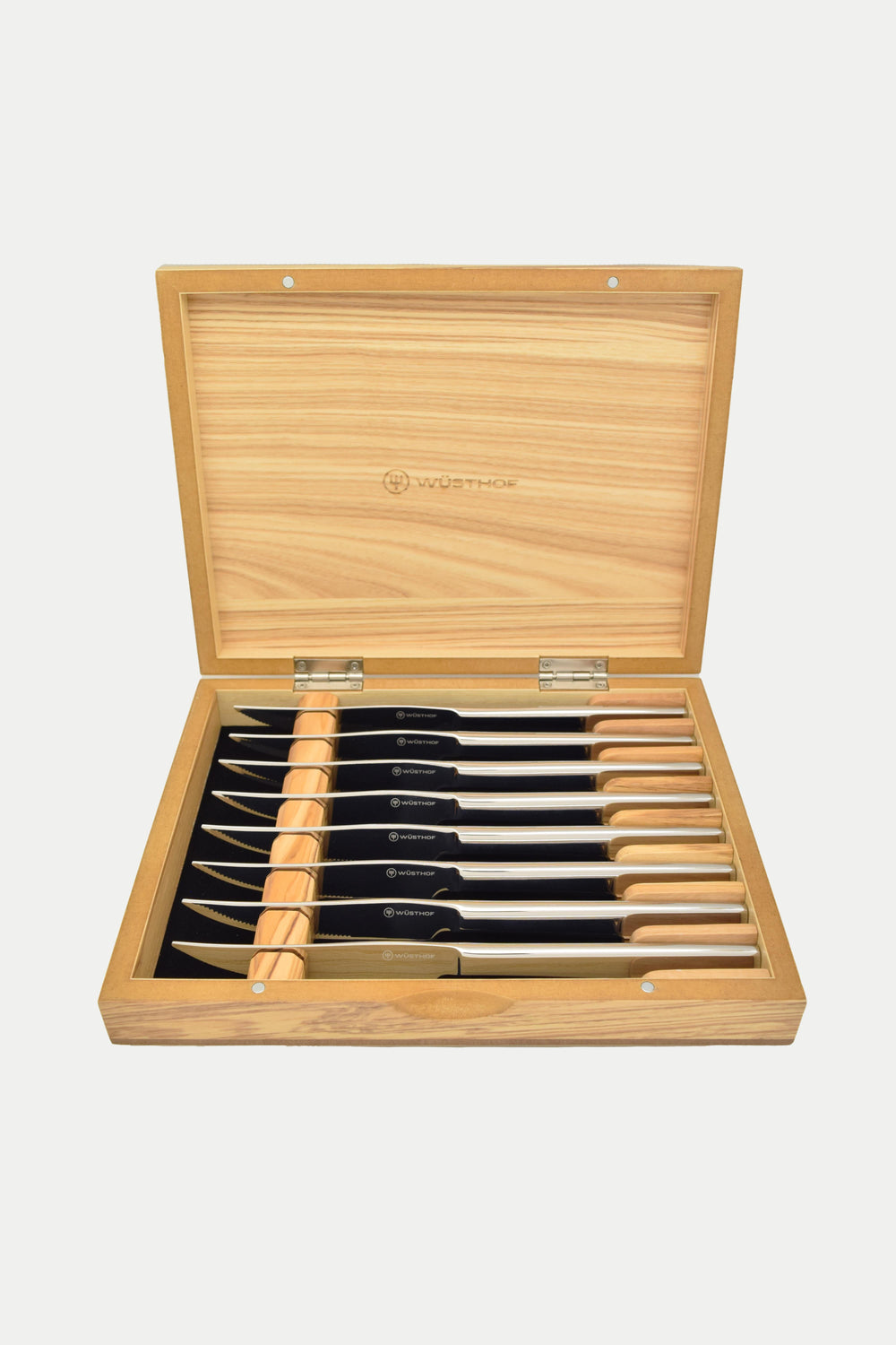 HENCKELS Statement 15-Piece Kitchen Knife Set, Chef's Knife, Steak Knives, Light Brown Block