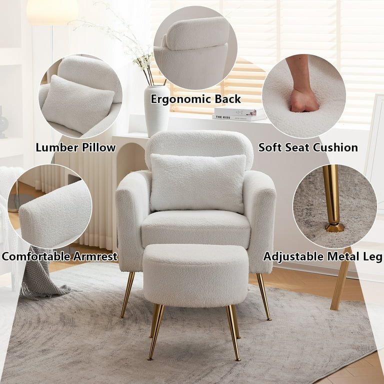 https://www.walmart.com/ip/Ktaxon-Accent-Chair-Ottoman-Set-Teddy-Fabric-Upholstered-Single-Sofa-Lumber-Pillow-Armchair-Armrests-Footrest-Bedroom-Living-Reading-Room-Office-Tedd/2530282501