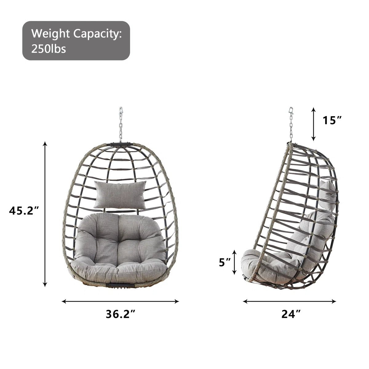 Baja 1 Person Swing Chair - From Where - 
