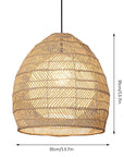 Bamboo Basket Pendant Light Rattan Cage - From Where - 