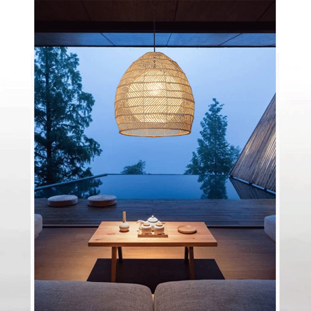 Bamboo Basket Pendant Light Rattan Cage - From Where - 