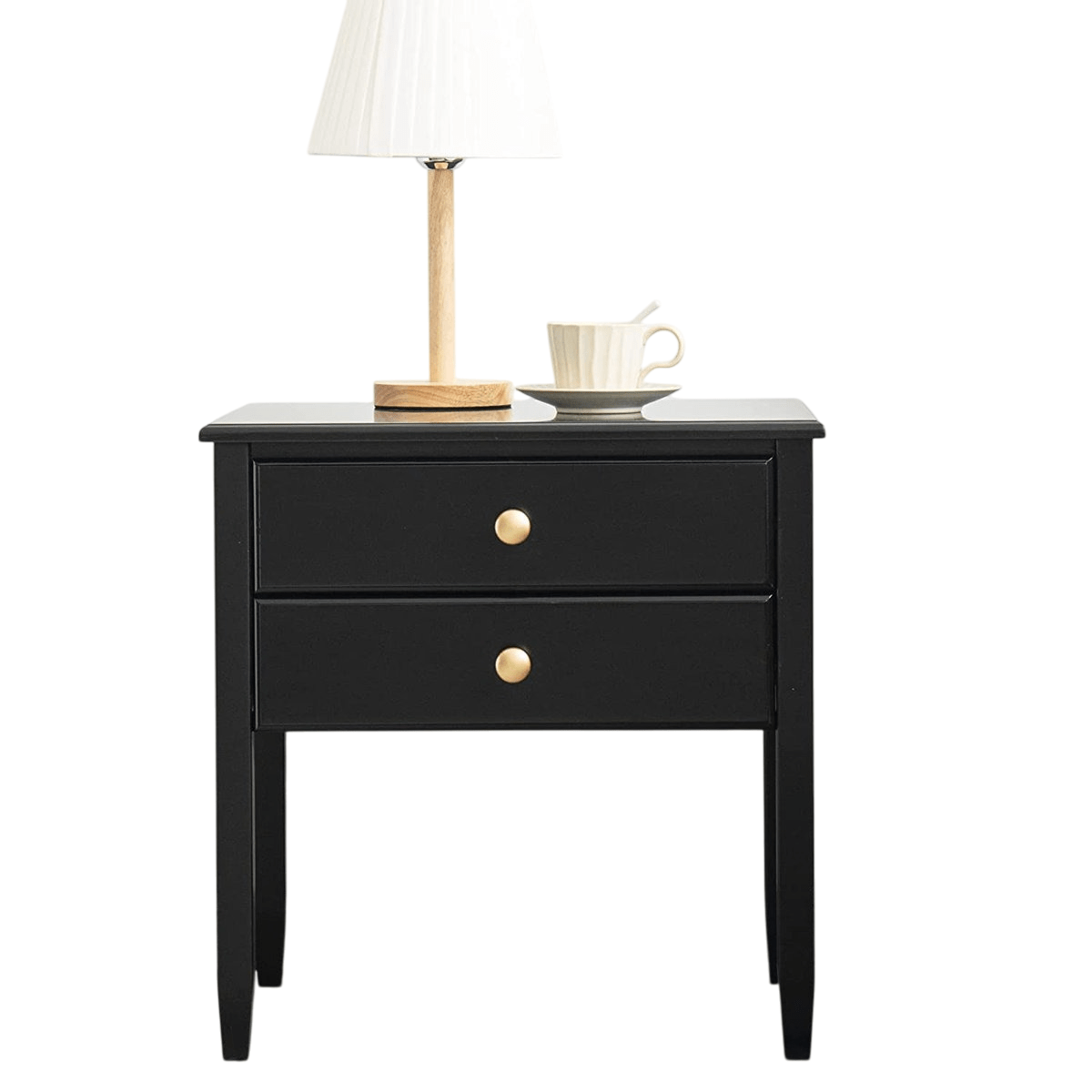 Bamboo Nightstand with 2 Drawers - From Where - 