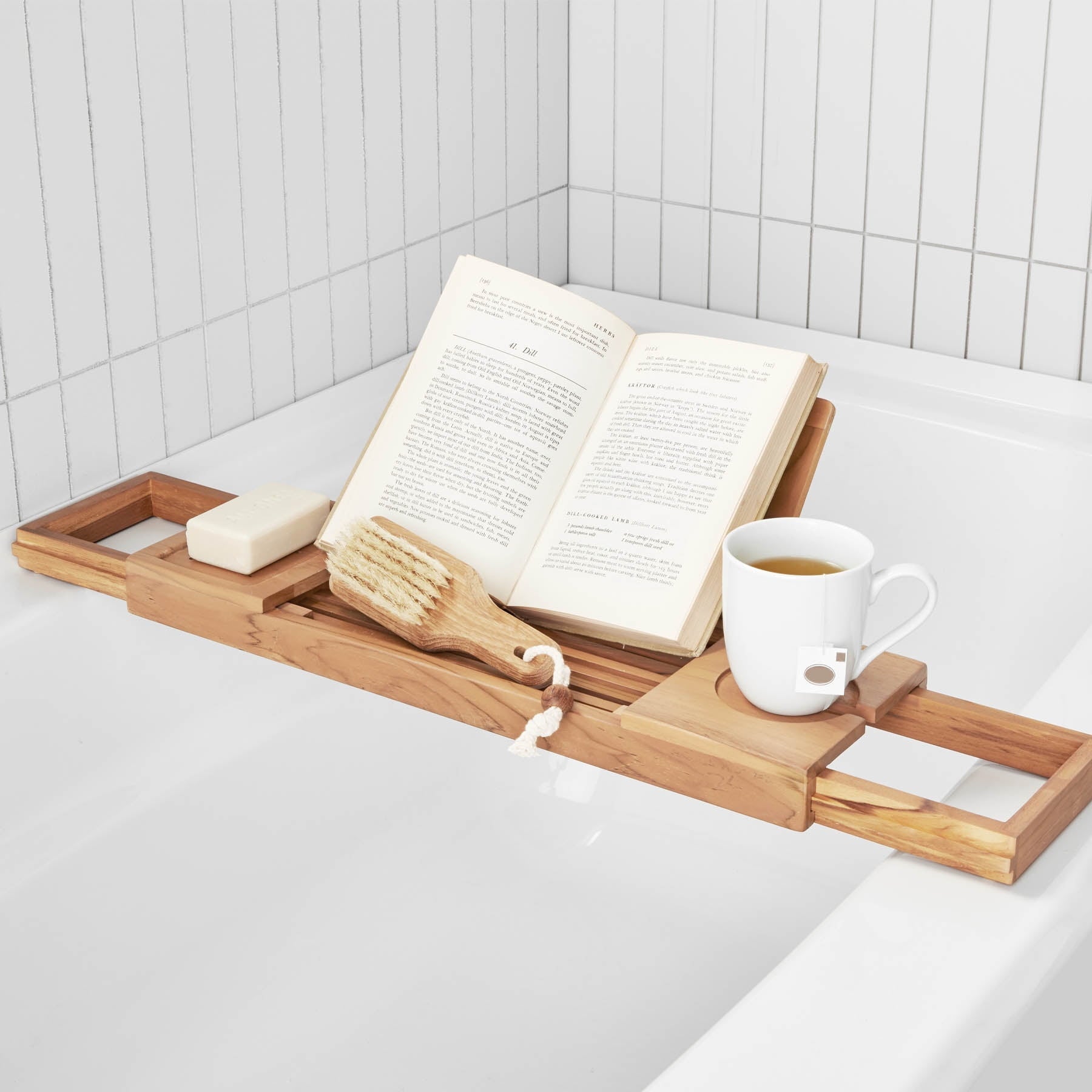 Bamboo Tub Tray Caddy - From Where - 