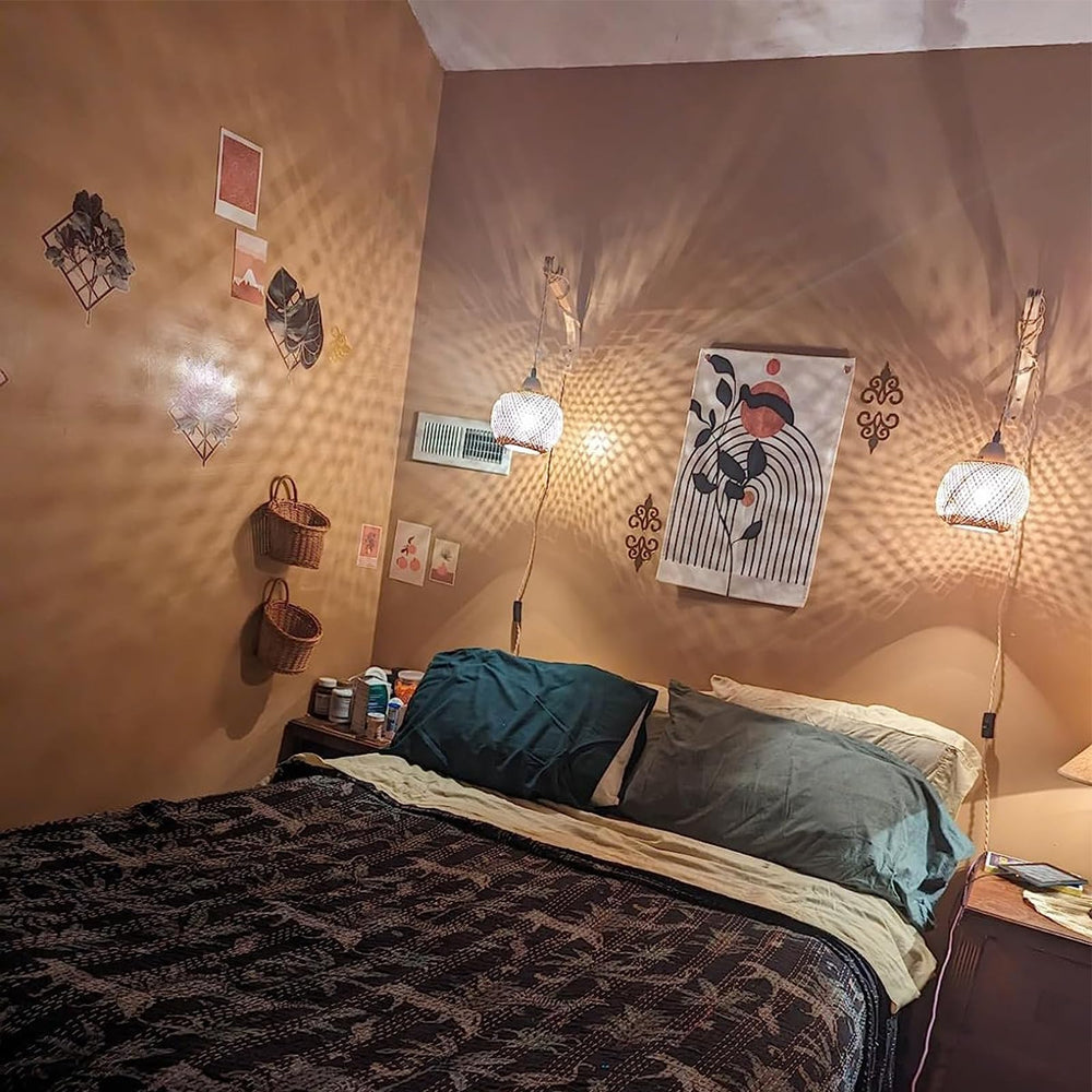 Bamboo Wall Sconces (Set of 2) - From Where - 