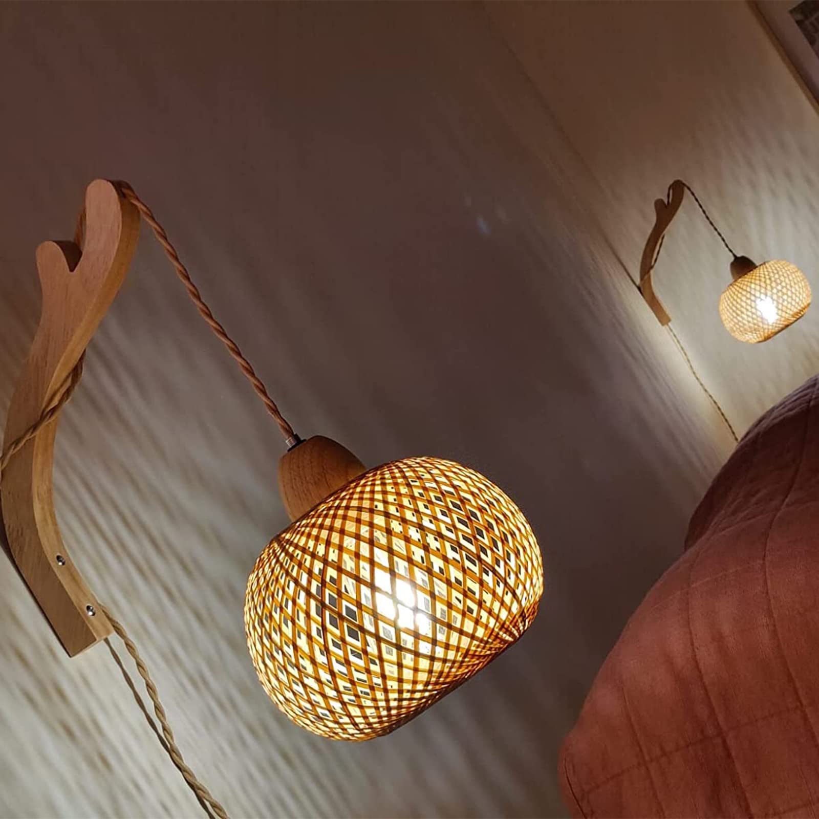 Bamboo Wall Sconces (Set of 2) - From Where - 