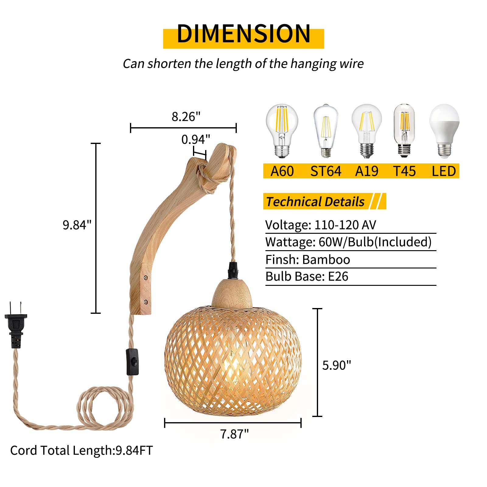 Bamboo Wall Sconces (Set of 2) - From Where - 