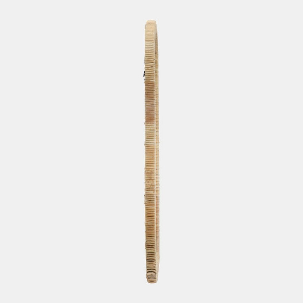 Bamboo Wood Framed Wall Mirror - From Where - 