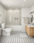 Banbury Chrome 24" Double Towel Bar - From Where Finds - 