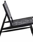 Bandelier Accent Black Leather Chair - From Where - 