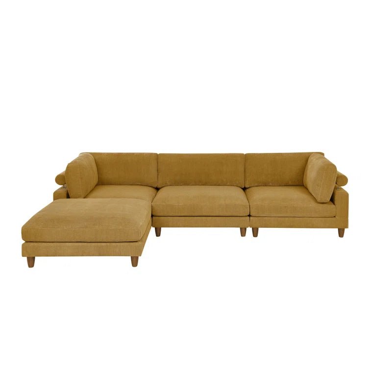 Barbarette 4 - Piece Corduroy Sectional - From Where - 