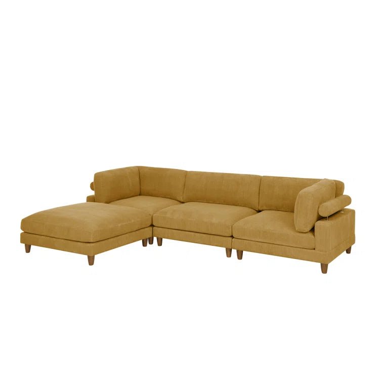 Barbarette 4 - Piece Corduroy Sectional - From Where - 